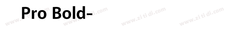 日产Pro Bold字体转换